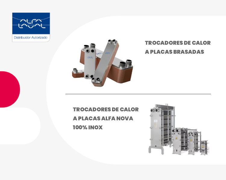 Linha Alfa Laval: trocadores de calor a placas brasados, linha sanitária e AlfaNova 100% inox